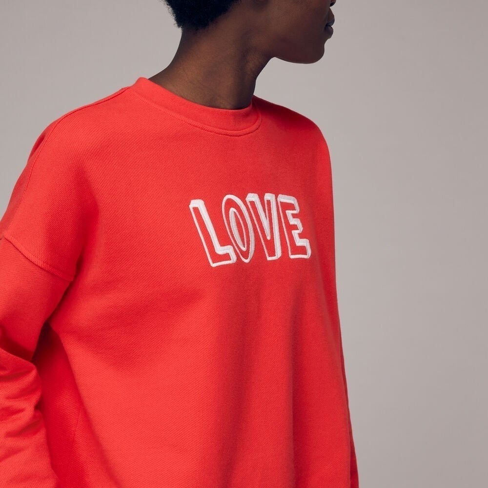 Whistles Red Love Sweatshirt